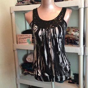 BOGO 50% off! Dressy top w/ black sequins
